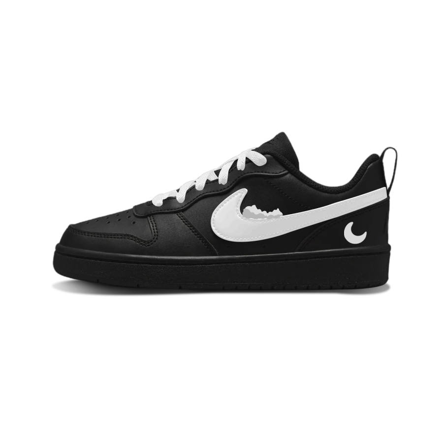 Nike Nike Court Borough Leather Low top Skateboard Shoes White Kids'