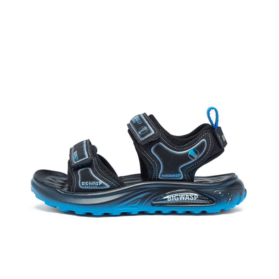 BIG WASP Synthetic Leather, Textile Slip Resistant Breathable Lightweight Cushioning Abrasion Resistant Sandal Kids'
