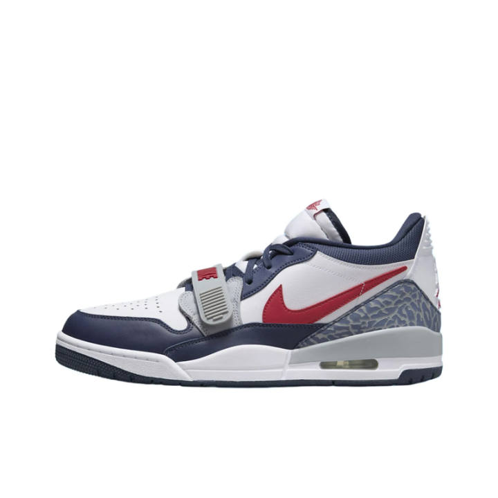 Jordan Jordan Legacy 312 Synthetic Leather Basketball Shoes White Blue Red Unisex