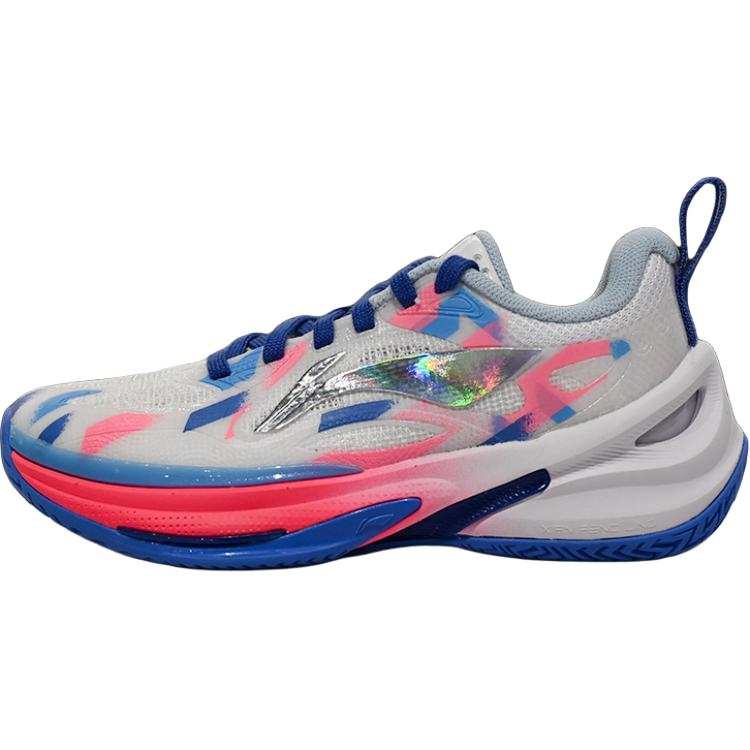 Li-Ning YOUNG Li Ning YOUNG Basketball Children's Basketball Shoes White Blue Kids'