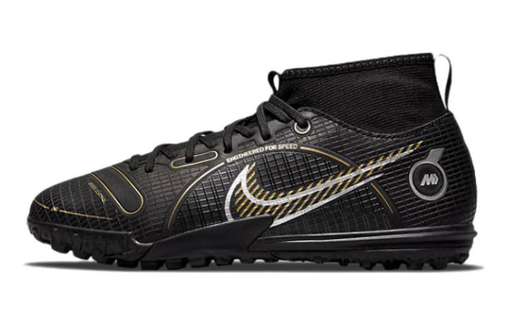 Nike Nike Mercurial Superfly 8 Jr. Assassin 14 Academy TF Artificial Turf Slip Resistant Cushioning Abrasion Resistant