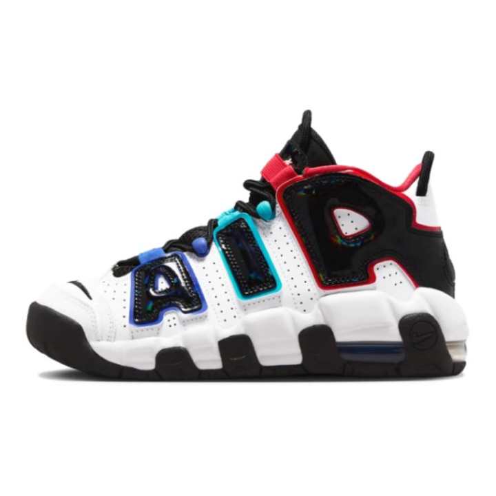 Nike Nike Air More Uptempo Mid top Basketball Shoes Black White Unisex