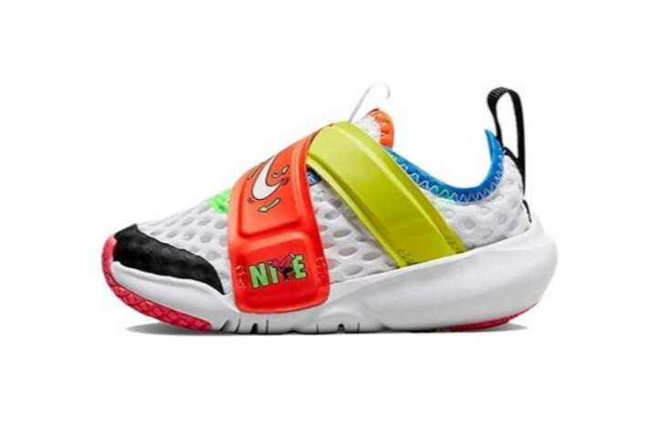 Nike Nike Flex Advance Slip Resistant Cushioning Abrasion Resistant Low top Running Shoes White Yellow Orange
