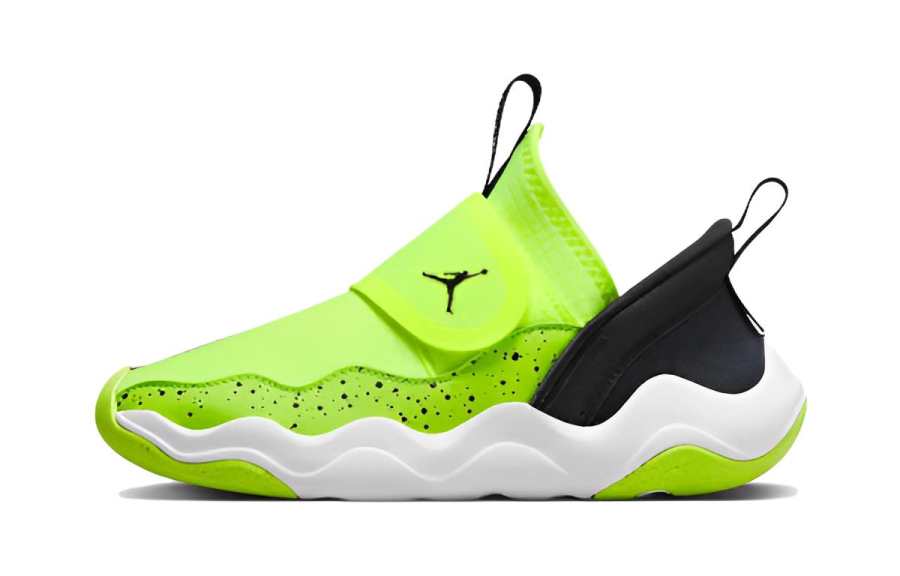 Jordan Jordan 23/7 PS Slip Resistant Abrasion Resistant Low top Children's Basketball Shoes Green