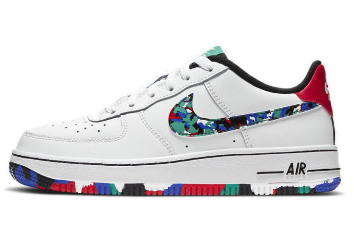 Nike Nike Air Force 1 Low Crayon White Multi GS