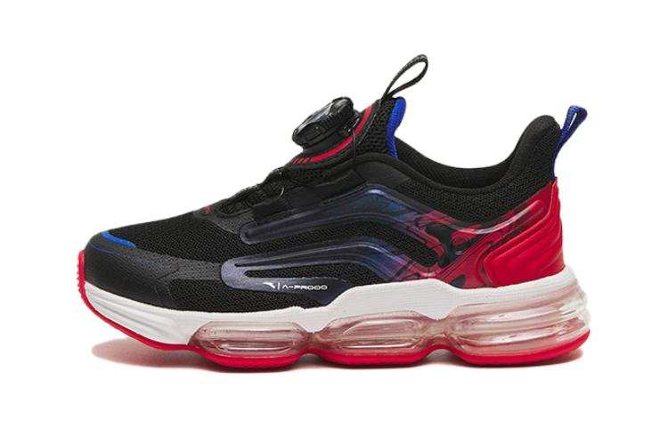 Antakids Slip Resistant Abrasion Resistant Slip Resistant Abrasion Resistant Low top Kids' Running Shoes Black Red