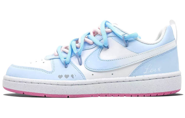 Nike Nike Court Borough Rainbow Mood Synthetic Leather, Leather Slip Resistant Cushioning Abrasion Resistant