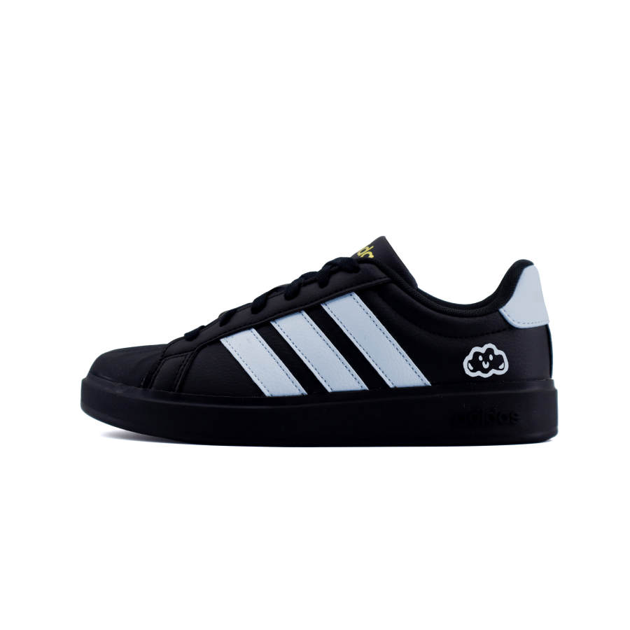 Adidas Adidas Street Talk Cloud Leather Slip Resistant Abrasion Resistant Low top Kids' Skateboarding Shoes Black Blue Unisex