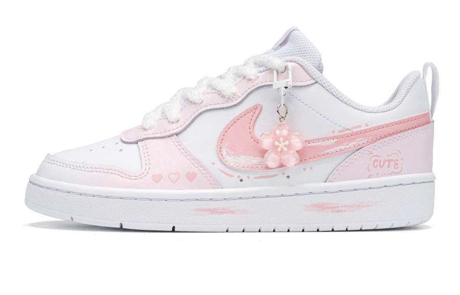 Nike Nike Court Borough Hued Mist Peach Slip Resistant Cushioning Abrasion Resistant