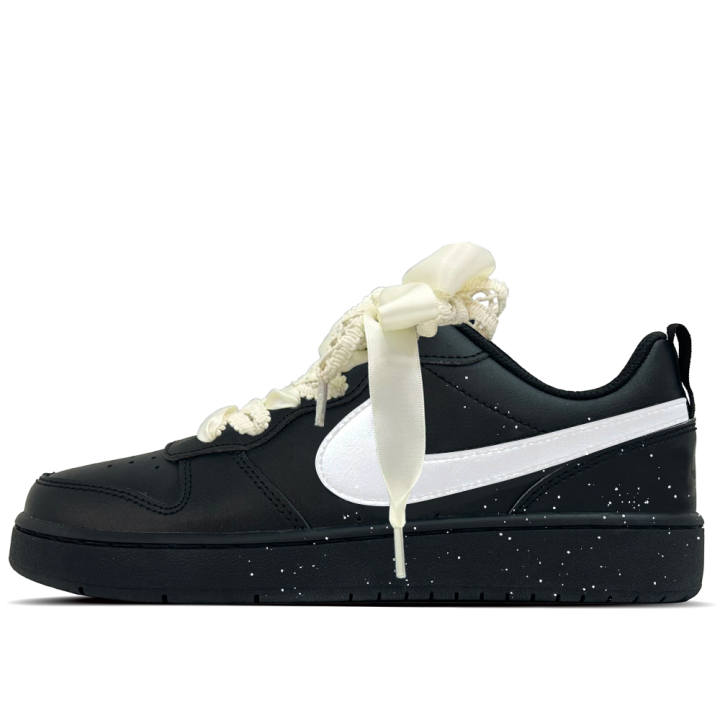 Nike Nike Court Borough Star Ink White Floss Leather Slip Resistant Abrasion Resistant Slip Resistant Abrasion Resistant