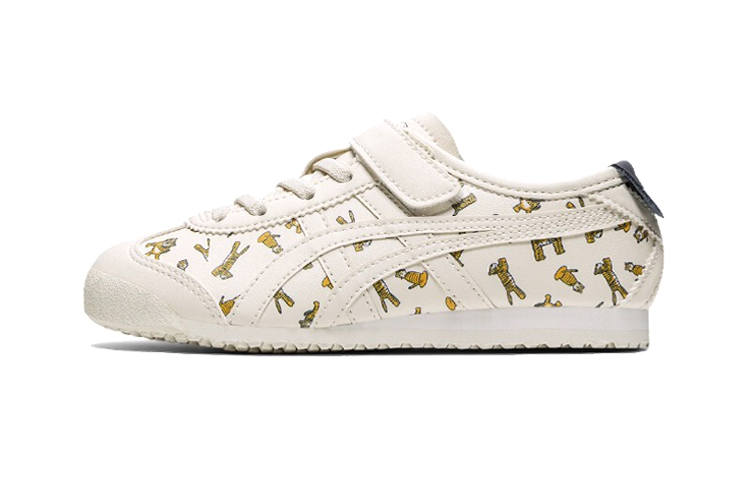 Onitsuka Tiger Synthetic Leather Low top Kids' Skateboarding Shoes Ecru Children Aged 3 7 Years Old