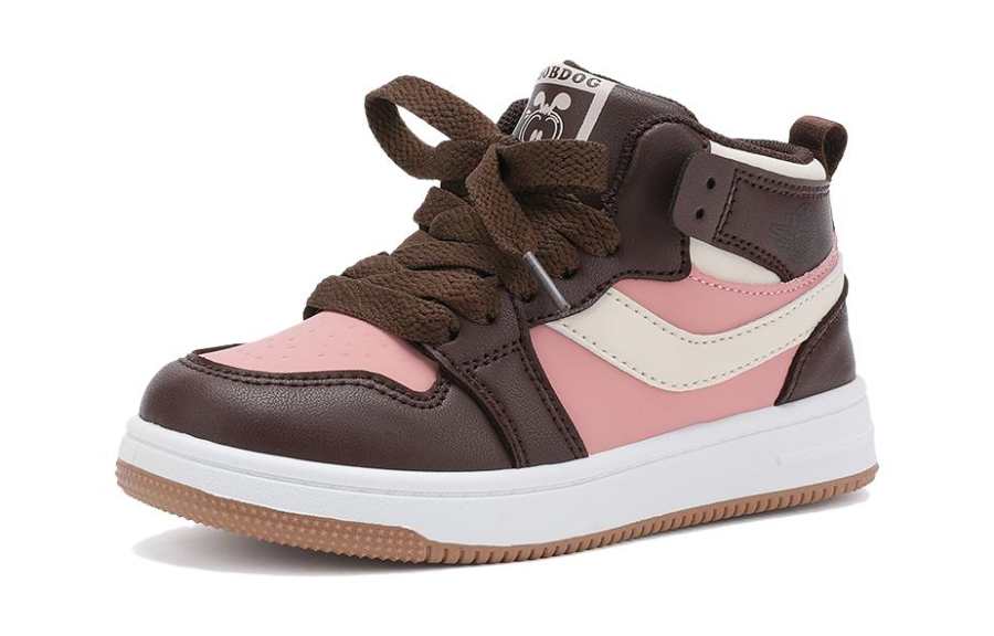 BOBDOG Synthetic Leather Breathable High top Kids' Skateboarding Shoes Kids'
