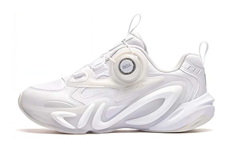 FILA KIDS Slip Resistant Low top Kids' Running Shoes White Kids'