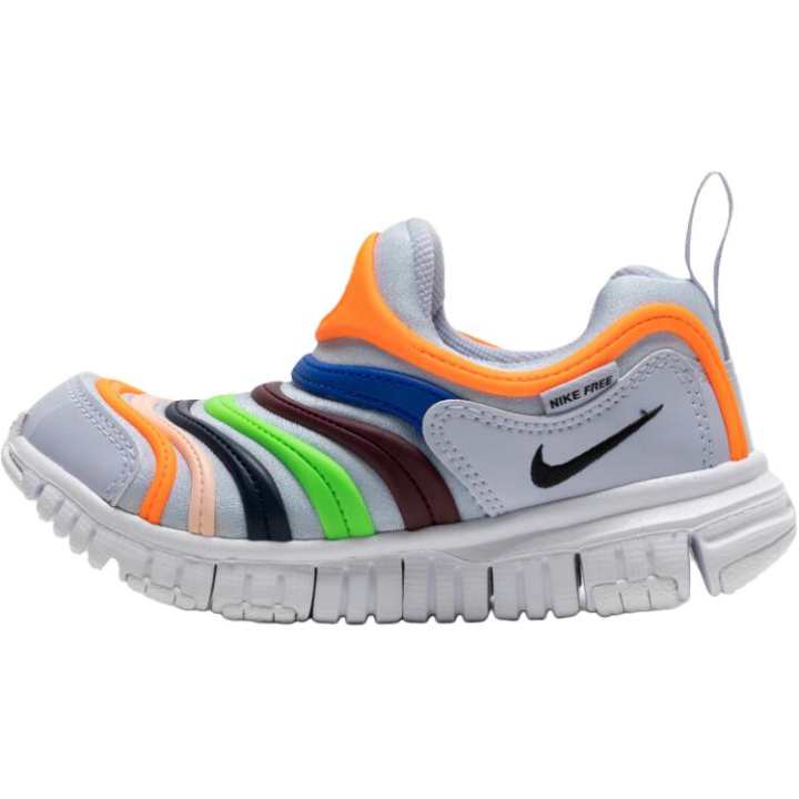 Nike Nike Dynamo Free Abrasion Resistant Breathable Low top Casual Shoes Gray Kids'