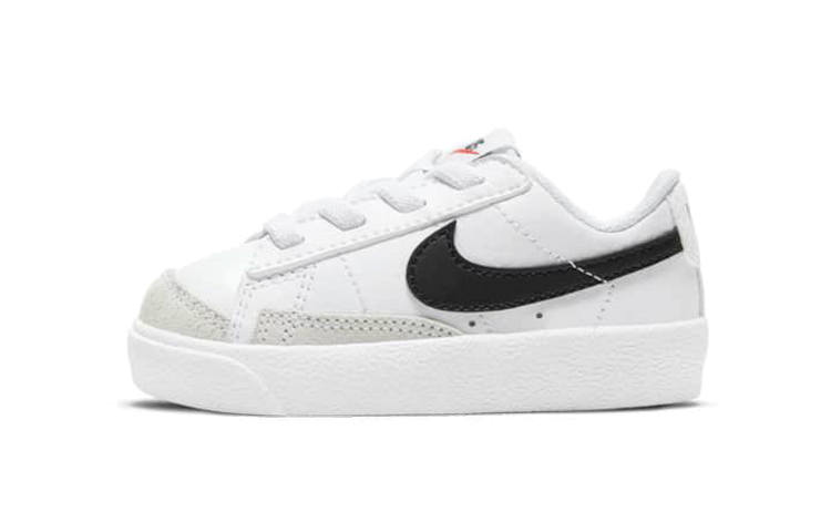 Nike Nike Blazer Synthetic Leather Low top Toddler Shoes White Black Infant And Toddler