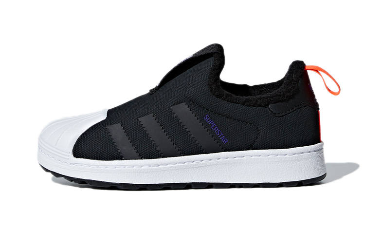 Adidas Originals SUPERSTAR 360 Comfortable Slip Resistant Abrasion Resistant Low top Skateboard Shoes Black White