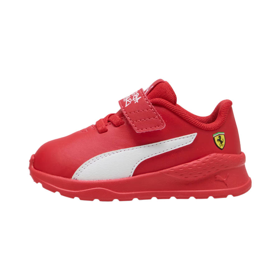 PUMA SCUDERIA FERRARI x PUMA Anzarun Synthetic Leather, Textile Low top Toddler Shoes Red Infant And Toddler