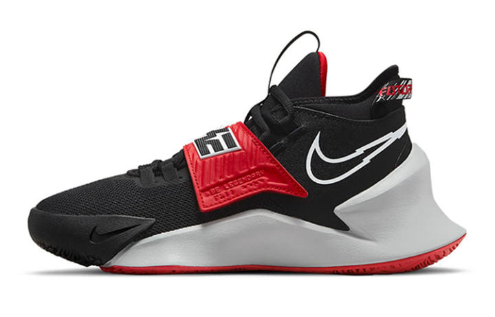 Nike Nike Future Court 3 Mid top Basketball Shoes Black Red Unisex