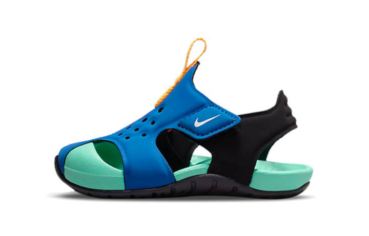 Nike Nike Sunray Protect 2 BT Breathable Low top Toddler Shoes Blue Red Green Mismatched Infant And Toddler