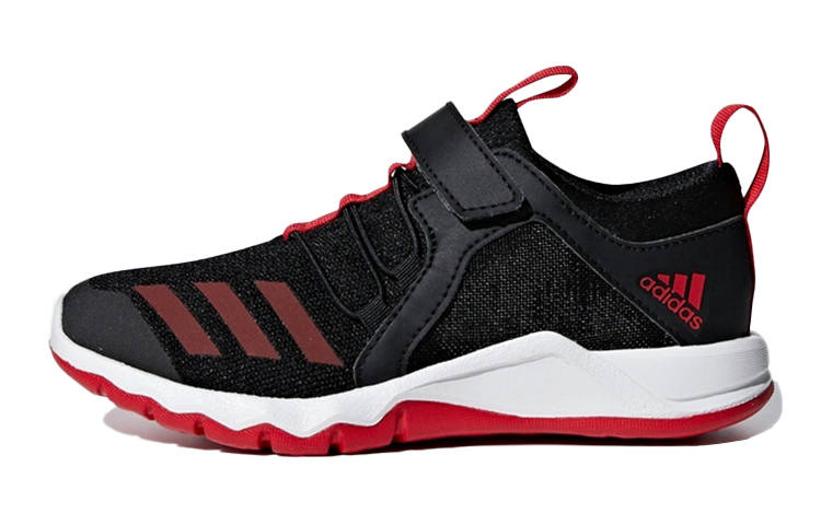 Adidas Adidas Rapidaflex El K Slip Resistant And Breathable Low top Kids' Running Shoes Black Red Kids'