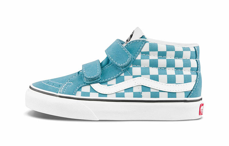 Vans Vans Sk8-Mid Reissue V Kids 'Checkerboard - Enamel Blue Sharp Green'