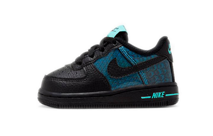 Nike Nike Air Force 1 Non slip Lightweight Low top Toddler Shoes Black Blue Infant And Toddler