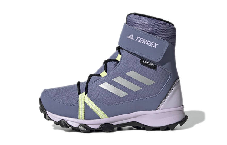 Adidas Adidas Terrex Snow Cf Winter Hiking K Abrasion Resistant Slip Resistant High top Kids' Outdoor Shoes Purple Kids'
