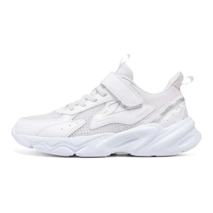 361°KIDS Fabric Comfortable Low top Casual Shoes Silver White Teenagers