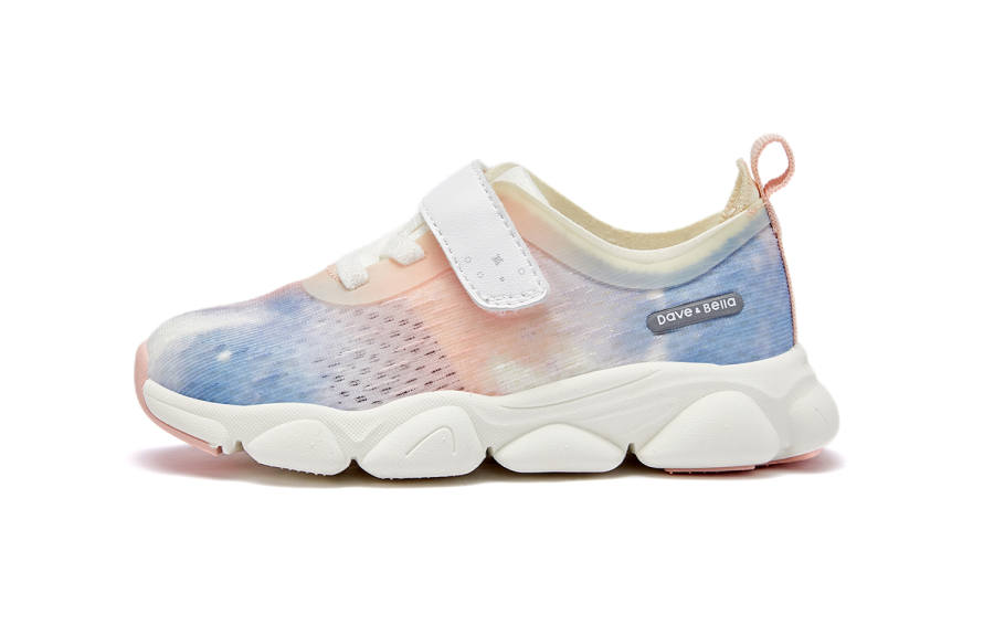 DAVE&BELLA Synthetic Leather Slip Resistant, Abrasion Resistant, Lightweight Cushioning Low top Kids Lifestyle Shoes