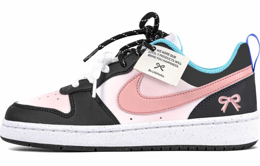 Nike Nike Court Borough Synthetic Leather Cushioning Abrasion Resistant Cushioning, Wear Resistant Low top
