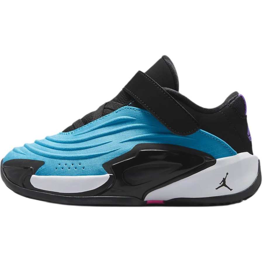 Jordan Jordan Luka 3 Slip Resistant Abrasion Resistant Low top Children's Basketball Shoes Blue Black