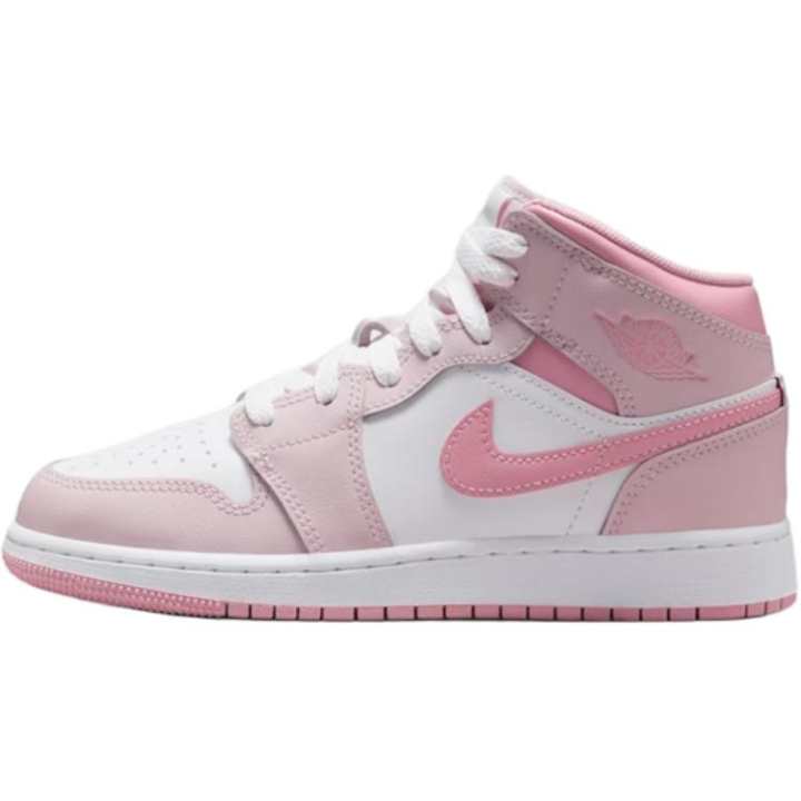 Jordan Jordan 1 Mid top Basketball Shoes Pink Unisex