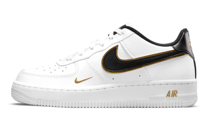 Nike Nike Air Force 1 Low '07 LV8 Double Swoosh White Metallic Gold GS