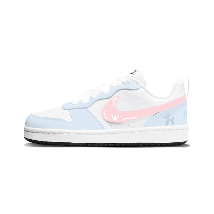 Nike Nike Court Borough Synthetic Leather Slip Resistant Anti Kick Cushioning Abrasion Resistant