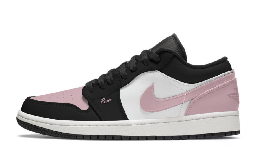 Jordan Jordan Air Jordan 1 Violent Pink, Women's Abrasion Resistant Slip Resistant Abrasion Resistant Slip Resistant Low top
