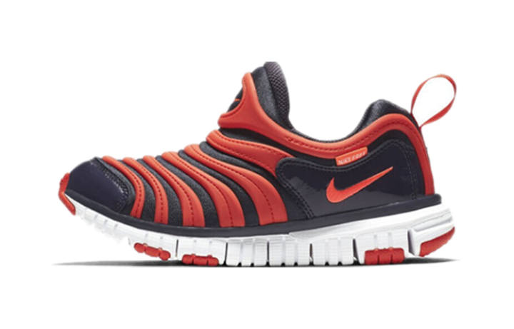 Nike Nike Dynamo Free Slip Resistant Cushioning Casual Shoes Black Red Children Aged 3 7 Years Old