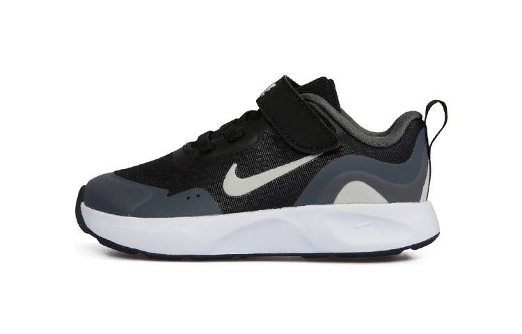 Nike Nike Wearallday Abrasion Resistant Low top Running Shoes Black Gray White Infant And Toddler