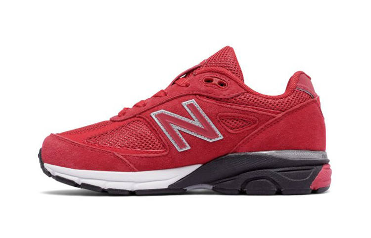 New Balance New Balance NB 990 V4 Low top Running Shoes Red Children Aged 3 7 Years Old