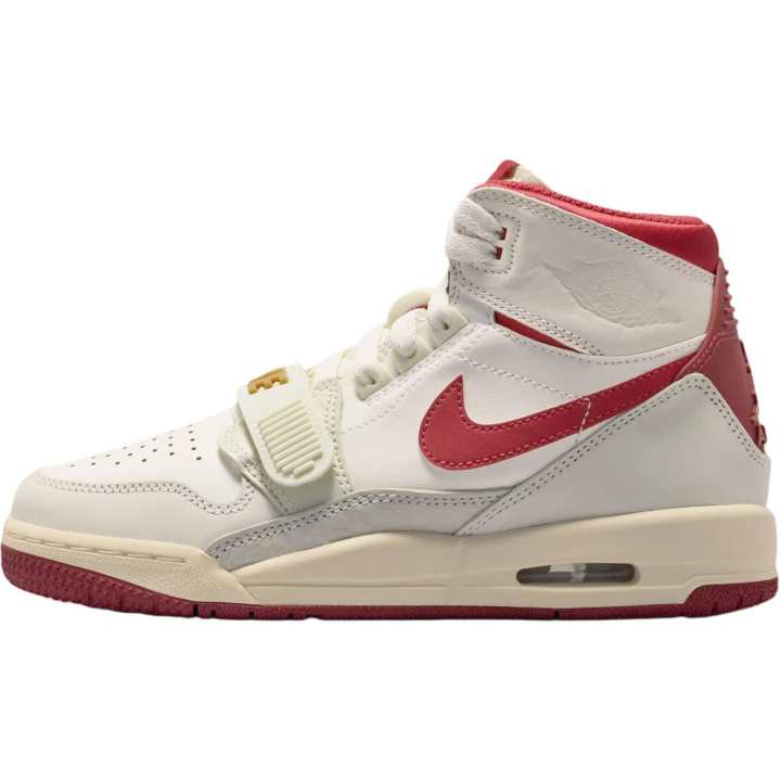 Jordan Jordan Legacy 312 High top Basketball Shoes Beige Red Unisex
