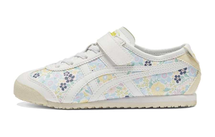 Onitsuka Tiger MEXICO 66 Slip Resistant Cushioning Low top Kids Lifestyle Shoes White Blue Kids'