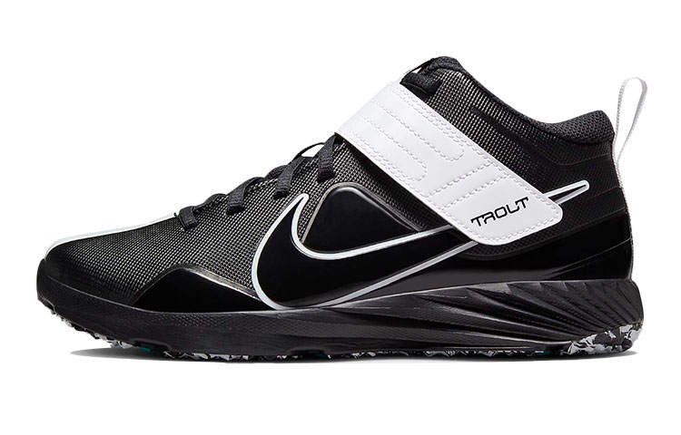 Nike Nike Force Trout 7 Force Trout 7 Turf Slip Resistant Cushioning Abrasion Resistant Kids' Training Shoes Black White