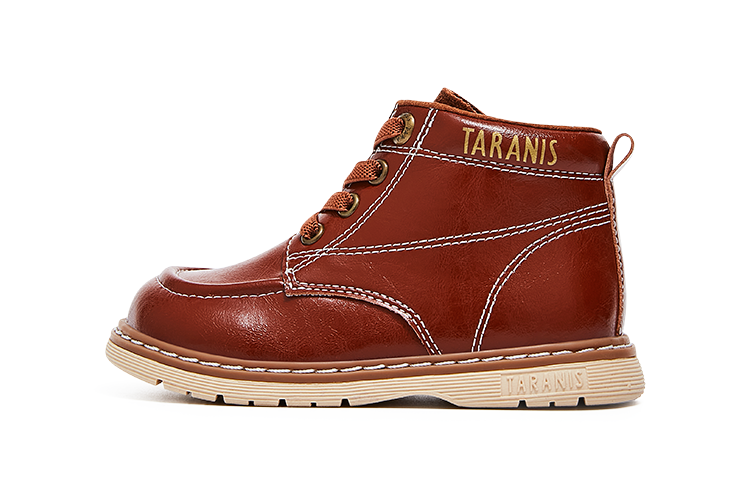 TARANIS Baby Toddler Urban Techwear Shoe Collection High top Toddler Shoes Brown Infant And Toddler