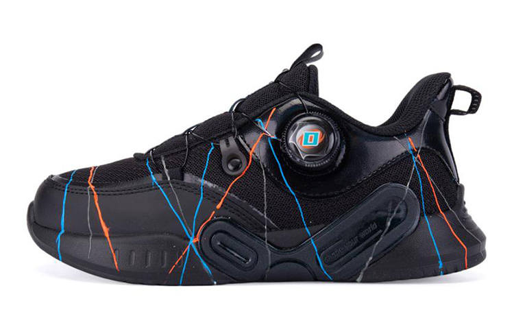 XTEP Abrasion Resistant Abrasion Resistant Low top Casual Shoes Black Blue Teenagers