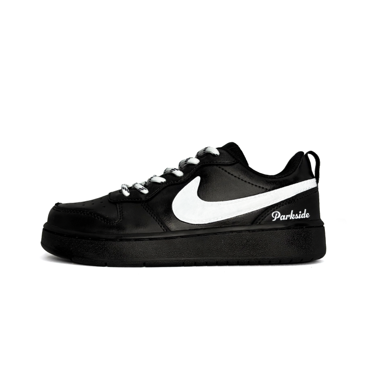 Nike Nike Court Borough Simple White Leather Slip Resistant Abrasion Resistant Slip Resistant Abrasion Resistant Low top