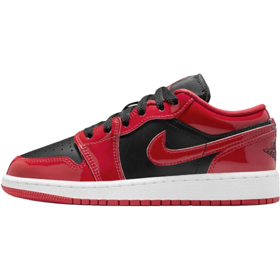 Jordan Jordan 1 Low top Basketball Shoes Red Black Unisex