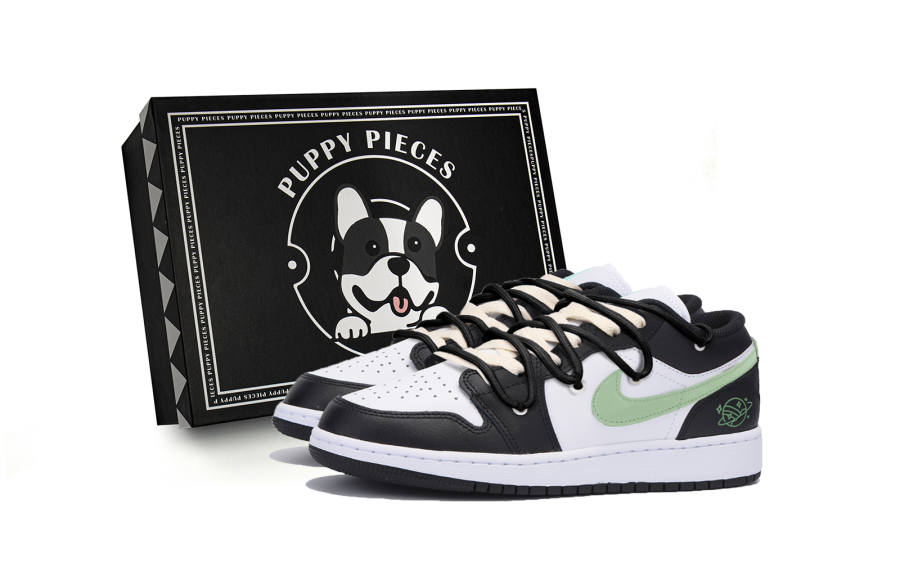 Jordan Jordan Air Jordan 1 Slip Resistant Low top Children's Basketball Shoes Black Teenagers