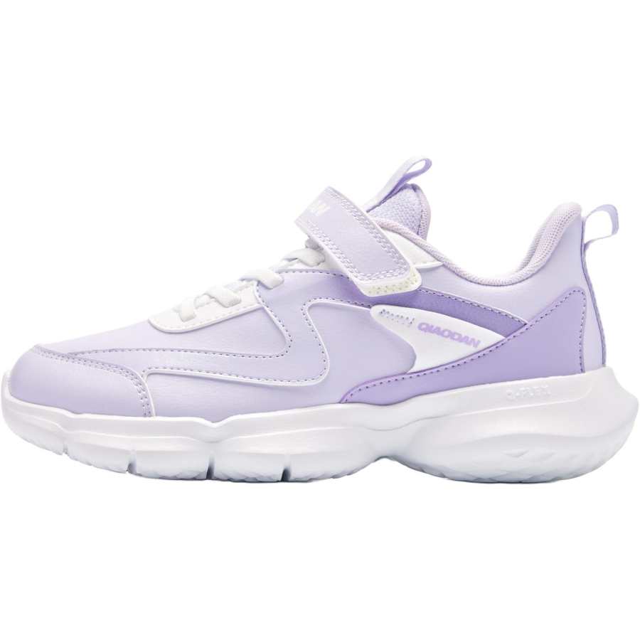 QIAODAN Synthetic Leather Low top Running Shoes Purple Teenagers