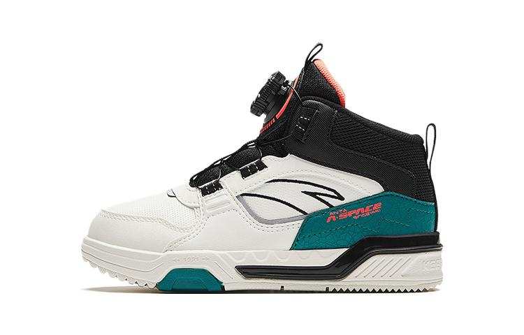 Antakids Cushioning High top Kids' Skateboarding Shoes White Green Children Aged 3 7 Years Old