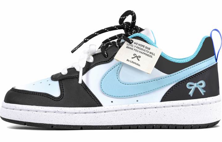Nike Nike Court Borough Low Synthetic Leather Cushioning Abrasion Resistant Cushioning, Wear Resistant Low top