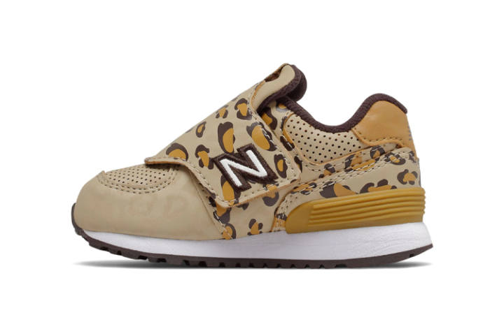 New Balance New Balance Hook And Loop Comfortable Cushioning Mid top Toddler Shoes Leopard Print Infant And Toddler